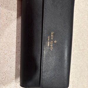 Kate Spade Black Textured Wallet